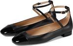 Балетки Stuart Weitzman Eden Strap Flat, черный - фото