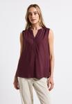 Топ SPLIT NECK - Blouse Street One, темно-красный - фото