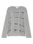 Свитер с вырезами Comme Des Garçons Shirt, серый - фото