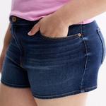 Джинсовые шорты Juniors plus size high rise So, Light Destructed - фото 2