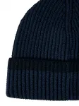 Рифленая шапка-бини с логотипом Stone Island, синий - фото 3
