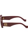 Прямоугольные солнцезащитные очки Loewe, цвет burgundy - фото 3