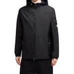 Moncler Эластичная худи с капюшоном и молнией, Black - фото 5