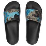 Скользящие тапочки мужские GUCCI, черный - фото 5