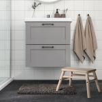 Коврик для ванной IKEA ALMTJÄRN, 40x60 см, бежевый - фото 3