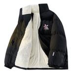 Стеганая куртка унисекс LEVEL, Черный/Розовый - фото 7