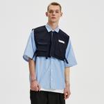 Футболка унисекс синяя в белую полоску FPA - фото 4