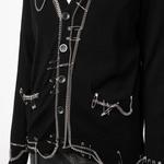 Трикотажная футболка R13 черная женская - фото 6