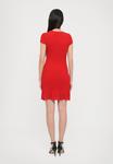 Платье MICHAEL Michael Kors SMOCKED MINI DRESS, Crimson/Red - фото 3