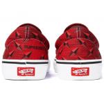 Supreme X Classic Slip On Pro 'Diamond Plate Red' Vans - фото 4