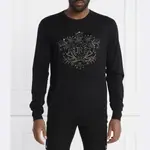 Шерстяной свитер обычного кроя John Richmond, черный - фото