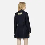 Платье с длинными рукавами женское джинсовое синее Evisu - фото 4