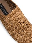 Туфли Дерби из плетеной рафии Dolce & Gabbana, коричневый - фото 4