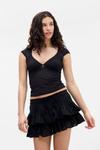Юбка BDG Urban Outfitters TILLY SKORT, Black - фото