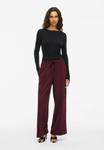 Брюки VILA VICLUA HW WIDE NOOS, Fig/Bordeaux - фото 2