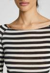 Топ GAI+LISVA AMALIE STRIPE , Off White Black Stripe/Off-White - фото 3