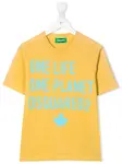 Футболка Slouch Fit DSQUARED2 KIDS, желтый - фото