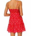 Летнее платье мини в красном LE LIS - фото 2