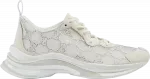Кроссовки Gucci Wmns Run Sneaker 'GG Crystal - White', белый - фото