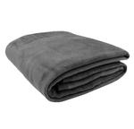 Мягкое одеяло  Zollner, серый - фото