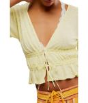 Блуза Free People Lets Go Blouse, Summertime Lemonade - фото 3