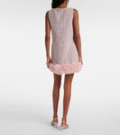 Мини-платье с пайетками Self-Portrait, розовый - фото 3