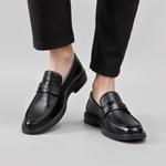 Лоферы мужские черный Aokang - фото 5