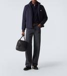 Лого куртка с полосками Prada, Bleu - фото 2