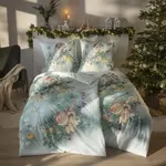 Постельное белье cuddly из фланели 135x200 Ferdinand green fox deer 4468-530 Estella - фото 6