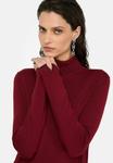 Джемпер LIU JO POLO-NECK WITH DETAILS, Red - фото 4
