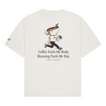 Футболка с кофейным принтом New Balance, белый - фото