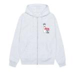 Худи Stussy Kingpin Zip Hoodie Ash Heather, серый - фото
