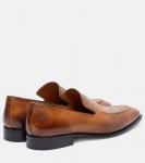 Кожаные лоферы Miu Miu, Cognac - фото 2