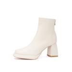 Ботильоны 7 см женские Zubumei, Ecru - фото