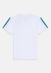 Футболка Adidas Performance TEE JUNIOR UNISEX, White/Pure Teal/White - фото 2