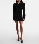 Мини-платье из крепа Norma Kamali, черный - фото 2