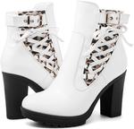 Женские высокие ботинки на каблуке GLOBALWIN, 21Yy06White - фото 2