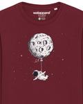 Свитер Watapparel Sweatshirt Funny Spaceman, бордовый - фото 4