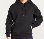 Толстовка Air Jordan Embroidered Fleece Lined Drawstring Pullover Black, черный - фото 2