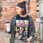 Друзья - Футболка для группы черная - фото