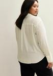 Блуза New Look Curves CURVES FRONT POCKET V-NECK, White - фото 2