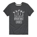 Футболка с рисунком «Важный выбор» для мальчиков 8–20 лет Licensed Character, серый - фото