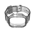 Ремешок Apple Совместимость Силиконовый Материал 273.3 мм Akkerds, Прозрачный Черный - фото 3