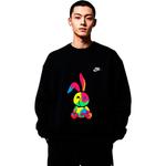 Унисекс худи Nike черное - фото 4