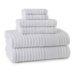 Cassadecor Astor Набор банных полотенец, 6 шт., белый - фото