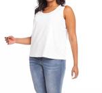 Топ Scoop Tank - Plus In белый Karen Kane, белый - фото 2