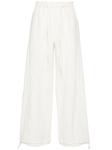 Брюки широкого кроя Acne Studios, белый - фото