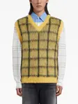 Клетчатый жилет Marni, желтый - фото 2