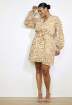 Платье LolaLiza PRINTED ANIMAL, Light Camel/Camel - фото 7