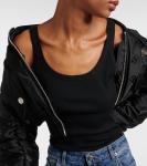 Хлопковый топ с рубчиком Dolce&Gabbana, черный - фото 4